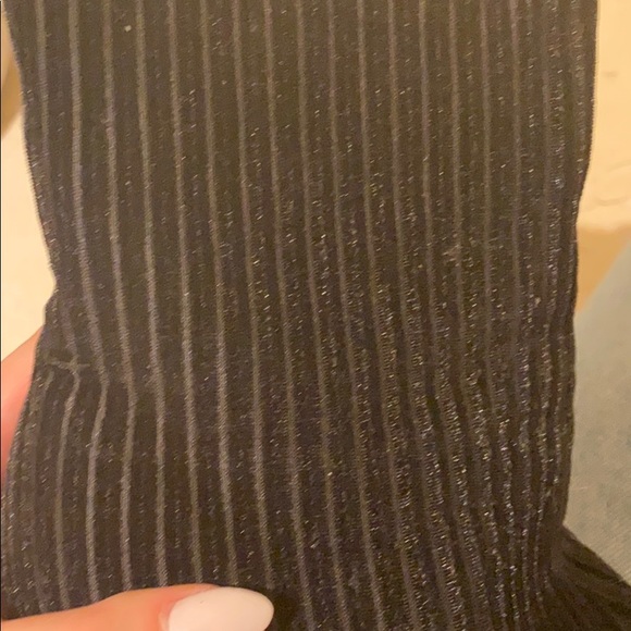 Like new artsy velvet stripe ankle boots - Picture 3 of 3